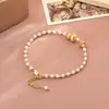 Nuevo Pulsera de Perlas y Calabaza Dorada Cepillada Método Chino Antiguo Lujo Ligero Moda de Gama Alta Exquisito Versátil Adorno de Mano para Mujeres