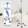 Soporte de Infusión Médica Soporte para Goteo Soporte de Infusión Móvil para el Hogar con Ruedas Acero Inoxidable Botella Ambulatorio Familiar