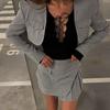 Moda Otoño 2025 Chica Hot Manga Larga Color Sólido Tirante Hueco Sexy Ajustado Body Ropa de Mujer Europea y Americana