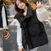 Colete matelassê versátil de corte solto estilo coreano, peça de outerwear curta que pode ser usada como jaqueta, novo para outono e inverno feminino