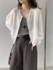 Oferta Especial Sin Devoluciones Chaqueta Fina Casual y Relajada Protectora del Sol Top Corto para Mujer Verano 6533