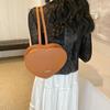 Moda Letra Corazón Simple 2025 Tendencia Otoño Nuevo Popular Personalidad Un Solo Hombro Cruzado Bolso para Mujer en Forma de Corazón