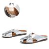 Medias Pantuflas Baotou para Mujer 2026 Verano Nuevo Estilo Planas de Suela Suave Sandalias Elegantes Slip-On Pantuflas Casuales para Uso en Exteriores