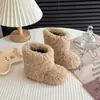 Zapatos de Algodón para Niños de 3-6-8 Años Zapatos Cálidos para Bebé Zapatos Peludos para Niñas Botas de Algodón Cálidas de Invierno Zapatos Antideslizantes para Niños