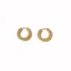 Cobre Chapado en Oro Plata 925 Europeo y Americano Nicho Retro Moderno Exquisito Pequeño Brazalete para Oreja Rosca Simple Versátil Pendientes de Aro