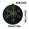 Bolas de Navidad Aterciopeladas de Tamaño Grande, Multicolor, de Forma Única, Adornos Navideños Pintados para Árbol, Bolas Decorativas para Ambiente Festivo, Personalizables