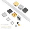 Accesorios de Hardware para Bolsos de Cuero, Tachuelas Cuadradas de Aleación para Bolsos de Cuero, Remaches Planos para Ropa de Bolsos Trapezoidales tipo Caja, Clavos para Base de Bolsos