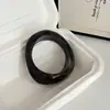 Pulsera Minimalista Multicolor de Resina Transfronteriza, Moderna y Elegante, Superficie Curva Transparente Irregular, Accesorio de Joyería de Pulsera con Forma Única