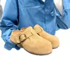 Aumento de Altura de 5CM ~ Chinelos Casuais Femininos com Fivela e Bico Fechado para Pessoas Preguiçosas, Verão 2026, Aumentam a Altura, Confortáveis, Adequados para Uso Externo, Chinelos estilo Birkenstock