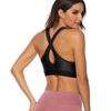 Sujetador deportivo europeo y americano de moda con diseño cruzado, a prueba de golpes, de color sólido, para correr, para mujer, fitness, yoga y deportes.