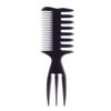 Pente de óleo vintage pente modelador masculino pente com textura para trás pente de dentes largos pente de dentes largos pente de inserção dupla face
