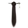 Peluca de cola de caballo para mujer, estilo chino nuevo, artificial, con pinza para el pelo, trenza antigua, Hanfu, ligera, Guofeng, horquilla, cola de caballo lateral