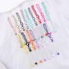Llavero de Cadena de Cuentas Mini DIY Creativo Personalizado Cadena para Bolso Llavero Color Caramelo Llavero de Metal