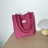 Bolsas Florais Coreanas Femininas 2026 Primavera Nova Chegada Estampada Tendência Moda Bolsa Tote para Ir ao Trabalho Grande Capacidade Bolsa de Tecido