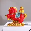 Adorno de mascota de caballo estilo chino, decoración de escritorio de dibujos animados del Año del Caballo, regalo de Año Nuevo, nuevo adorno del zodiaco de poni