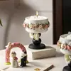 Venta al por mayor Vela Aromática Aroma Jardín Romántico Set de Taza de Cerámica Creativa para Uso en Casa Hotel Gama Alta Caja de Regalo con Fragancia
