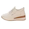 Zapatillas de cuero suave, suela gruesa, que aumentan la altura para mujer, nueva colección otoño 2026, zapatos casuales para mujeres menudas, zapatillas blancas versátiles para mujer