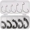 Set de Ganchos de Manivela Níquel Negro Anzuelos de Pesca 2 # -3/0 # Grupo de Pesca Texas Set de Anzuelos y Aparejos de Pesca Transfronterizos
