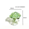 Zibo Mini Buquê de Flores Artificiais Esmaltadas Ornamento de Flor de Vidro Vaso Flor Preservada Artesanato Decoração de Mesa Presente