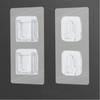 Gancho transparente da parede do banheiro da cozinha sem costura forte adesivo adesivo patch acessórios unhas não perfuradas gancho de armazenamento transparente