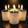 Luz de vela electrónica simulada transfronteriza, vela LED de llama parpadeante sin humo, luz nocturna decorativa para ambiente navideño
