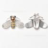 Criativo retro abelha strass flor diy roupas sapato saco animal strass fivela broche acessórios telefone móvel beleza vara broca