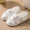 Pantuflas de Maternidad de Dibujos Animados Nuevas con Cubretalón, Pantuflas de Algodón para Mujer, Otoño e Invierno Interior Antideslizantes Cálidas Zapatos de Algodón para Casa para Mujer, Todas las Estaciones