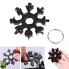 Llave de copo de nieve 18 en 1 llave hexagonal multifuncional herramienta octogonal portátil llave edc selección de bolsa de caja de regalo