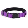 Collar para Perros Transfronterizo con Forro de Tela de Buceo, Correa de Nylon de Color Sólido para Mascotas, Collar Antiescape para Perros Grandes