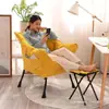 Sillón individual perezoso, silla de computadora para dormitorio universitario, sofá pequeño cómodo para balcón, reclinable suave para dormitorio con respaldo