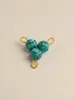 Producto Semi-terminado Bola Pequeña Exquisita Iridiscente Tejida a Mano DIY Pulsera de Cuerda Colorida Adorno para Llavero Accesorio Material de Colgante