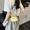 Bolso de Mano con Lazo Lindo de Moda para Mujer Bolso Simple Versátil Bolso de Hombro Cruzado Mini Mochila Pequeña Moderna