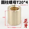 Acero Inoxidable 304 Tornillo de Varilla Roscada Trapezoidal Hacia Adelante y Hacia Atrás Tuerca T8 T10 T12 T14 16 20 22 25 30