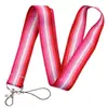 Venta caliente color arcoíris minimalista cordón para teléfono móvil variedad de cinta de poliéster tarjeta de identificación cámara llavero de cuello accesorios