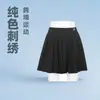Falda Deportiva de Yoga Transfronteriza Europea y Americana, Falda plisada de cintura alta anti-exposición con bolsillo para exterior, tenis, golf, minifalda
