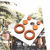 Venta Caliente Transfronteriza Nuevos Pendientes de Madera Vintage Europeos y Americanos Anillo de Color en Contraste Pendientes Largos de Madera Tachuelas para Oreja Personalidad Exagerada Mujeres