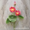 Plantas Artificiales de Loto y Nenúfar en Maceta para Estanque, Decoración de Acuario, Accesorios para Escenario y Eventos, Adornos de Hojas de Loto, Flores Falsas
