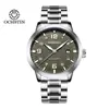 Reloj Mecánico Automático Completo de Acero Inoxidable Marca Aliexpress Transfronterizo Retro Luminoso Resistente al Agua Calendario Reloj Mecánico para Hombre