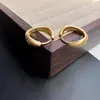Pendientes de Estrella de Ocho Puntas Cepillados de Moda de Lujo Ligero Estilo Francés para Mujer, Pendientes Versátiles de Estilo Retro con Diseño de Nicho