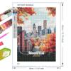 Ventas Directas de Fábrica Pintura de Diamantes 5D DIY Venta Directa de Fábrica Transfronteriza Paisaje Arquitectónico Americano Lleno de Diamantes Decoración del Hogar Sala de Estar