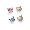 Dongzhou Cristal 6mm Gato Cabeça Pedras Strass para Unhas Animais Formato Usável Unha Zircônia Falsa DIY Brincos Pedra Solta Acessórios para Nail Art