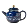 Tetera Cerámica Pequeña Danza de Flores y Mariposas del Fabricante para Uso Doméstico, Tetera Individual, Nuevo Modelo 2026, Separación de Té y Agua, Juego de Té de Alto Valor