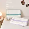 Almohada cervical para ayudar a dormir a niños para dormitorio de estudiante, algodón puro, juego de dos, núcleo de almohada bajo, pieza única, para edades de 6 a 10 años
