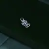 Prata Esterlina S925 Vintage Tailandesa Anêmona S Fivela DIY Feito à Mão Pulseira Colar Fivela de Conexão Pingente de Marca Mão Acessórios de Joia