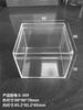 Caja cuadrada de cristal transparente de punto caja de plástico transparente PS embalaje almacenamiento caja pequeña caja de embalaje por inyección para auriculares Bluetooth