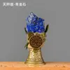 Sino de Pedra Bruta de Cristal Transfronteiriço Doze Constelações, Sino Pequeno de Cristal Natural, Sino Criativo de Mão, Ornamento de Atmosfera Festiva