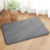 Tapete de chão de fleece de coral liso para quarto, tapete de chão quente e isolante, resistente à sujeira e fácil de limpar, tapete de banheiro absorvente