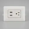 Panel de enchufe e interruptor de pared tipo 120 de control simple y doble blanco Perú Chile comercio exterior