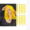 Pelucas y Extensiones de Cabello de Venta Caliente Transfronteriza para Comercio Exterior para Mujeres, Juego de Cinco Piezas, Estilo Cosplay Oreja Teñida, Pieza Única de Cabello Largo Recto Realista 58cm
