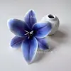Flor de Lírio em Filme Impressa em 3D Alta Simulação DIY Grampo de Cabelo Flor de Sapato de Celebridade da Internet Grampo de Cabelo Étnico Acessório de Flor Parede de Flores